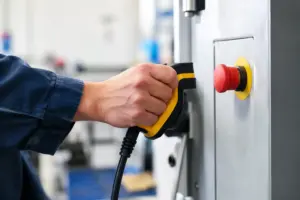 Hoe werkt een dodemansschakelaar op machines?
