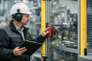 Veiligheidsdeuren inspectie voor veilige machines