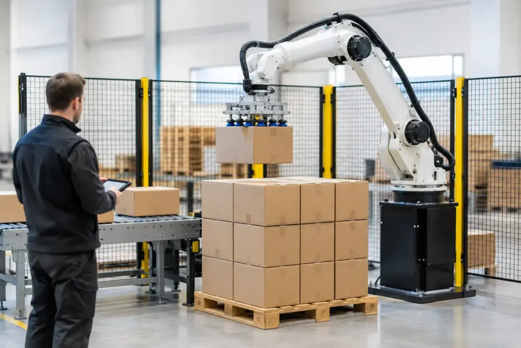 Case study veilige palletiseerrobot in praktijk